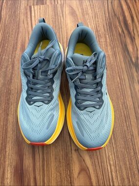 Hoka Blue & Yellow Men's Running Shoes